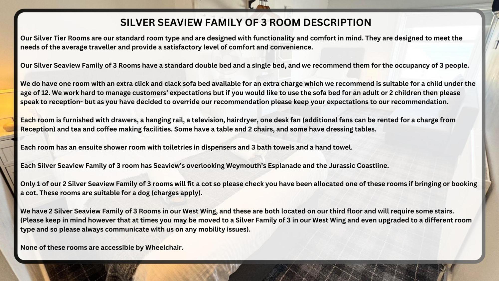 The Jubilee Hotel East - With Spa Facilities & Smokehouse - Newly Refurbished Facilities Weymouth Rom bilde